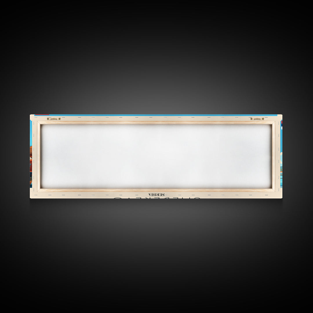 Smederevo Serbia Travel Print Wall Art, Panoramic City Art, Travel Art, Wall Decor, Vacation Gift, Framed Canvas Print Or Metal Art