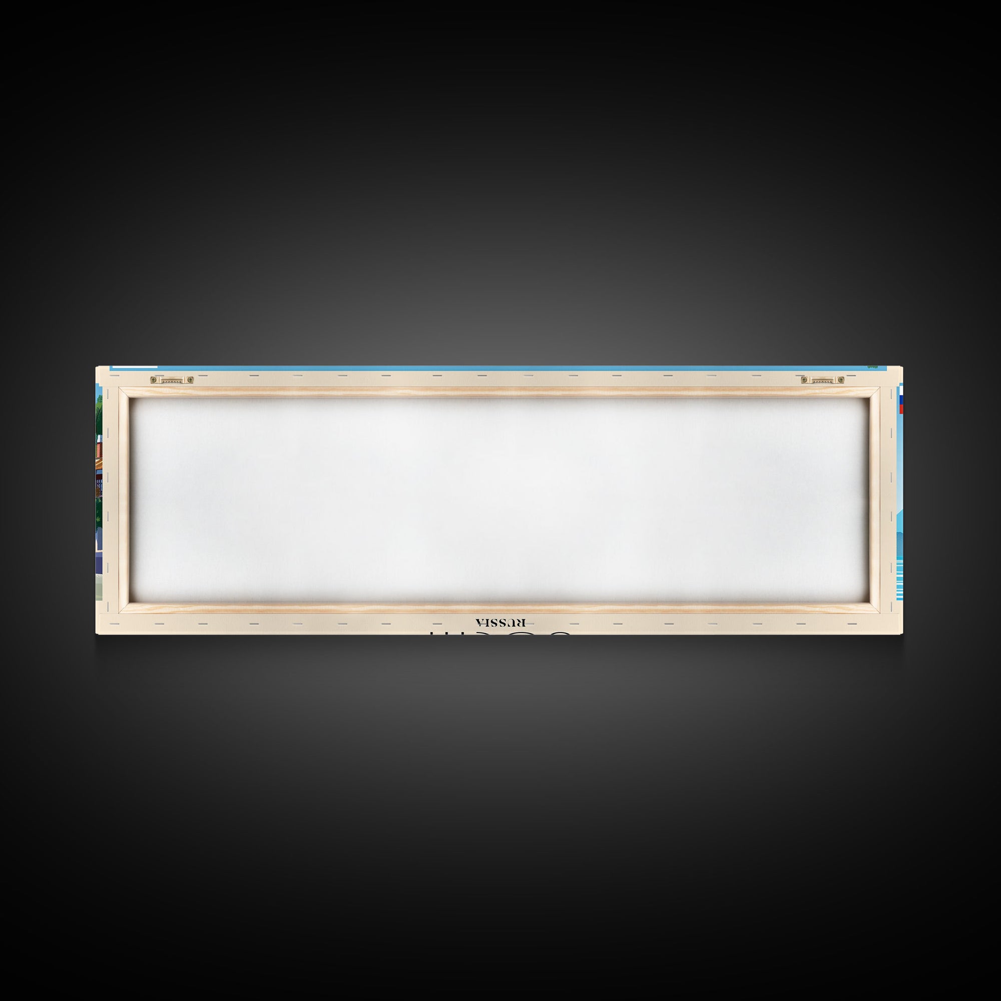 Sochi Russia Panoramic Travel Poster, Framed Canvas Print or Metal Wall Art, Travel Art, Home Decor, Panoramic Painting, Midcentury Art