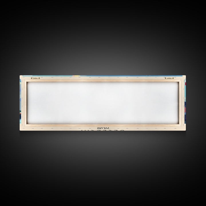 Szczecin Poland Travel Print Wall Art, Panoramic City Art, Travel Art, Wall Decor, Vacation Gift, Framed Canvas Print Or Metal Art