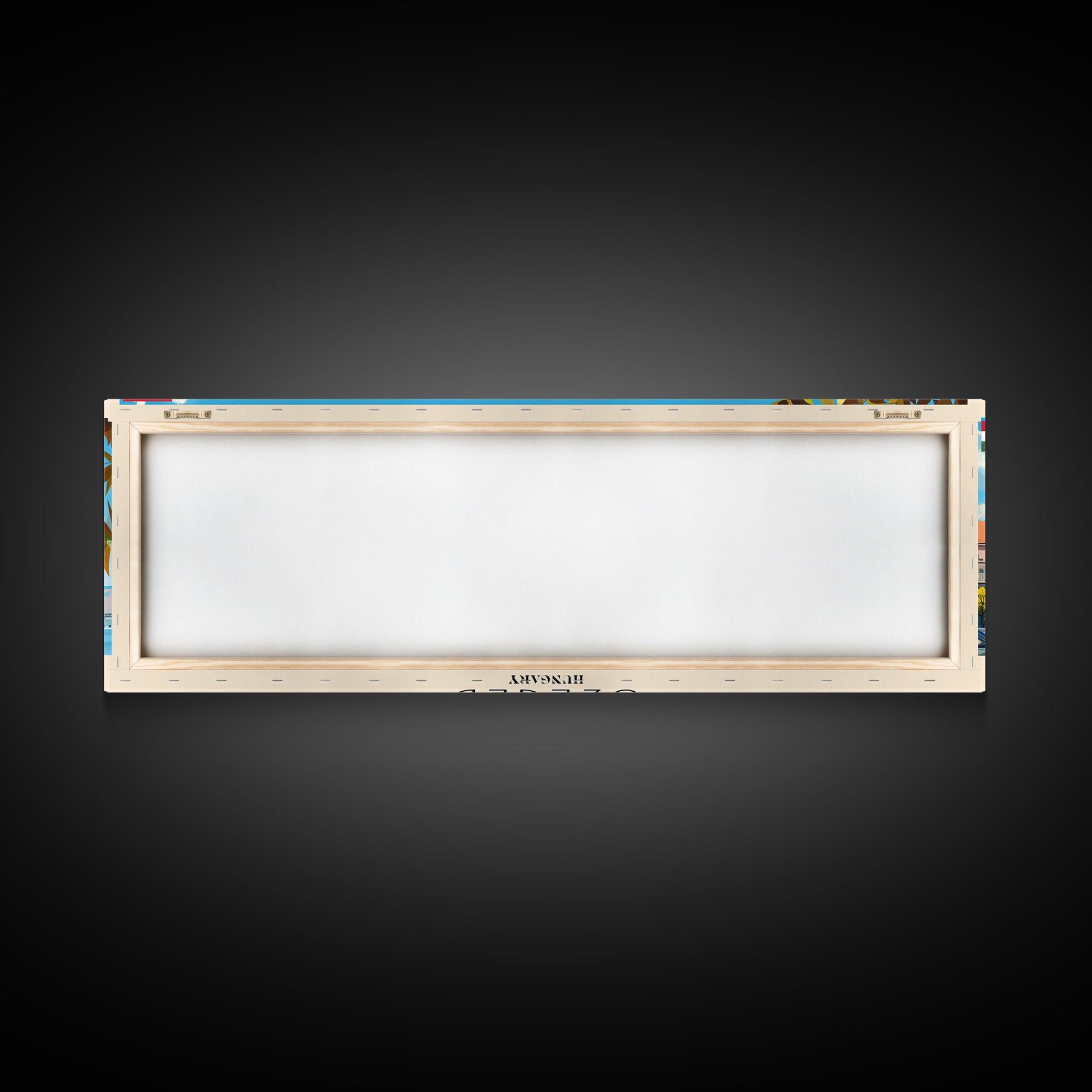 Szeged Hungary Travel Art, City Art, Framed Canvas Print or Metal Wall Art, Europe Travel Poster, Panoramic Wall Art, Extra Wide Wall Art