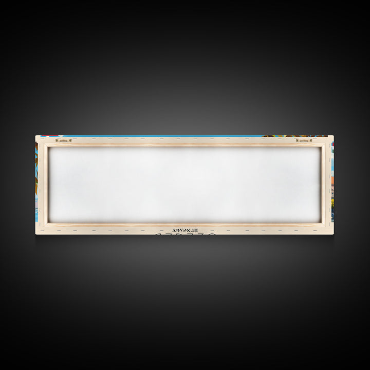 Szeged Hungary Travel Art, City Art, Framed Canvas Print or Metal Wall Art, Europe Travel Poster, Panoramic Wall Art, Extra Wide Wall Art