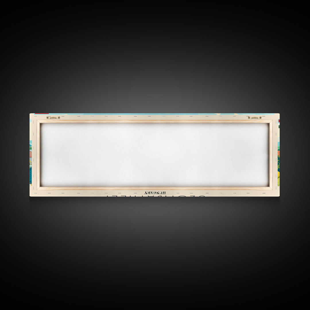 Szombathely Hungary Travel Print Wall Art, Panoramic City Art, Travel Art, Wall Decor, Vacation Gift, Framed Canvas Print Or Metal Art