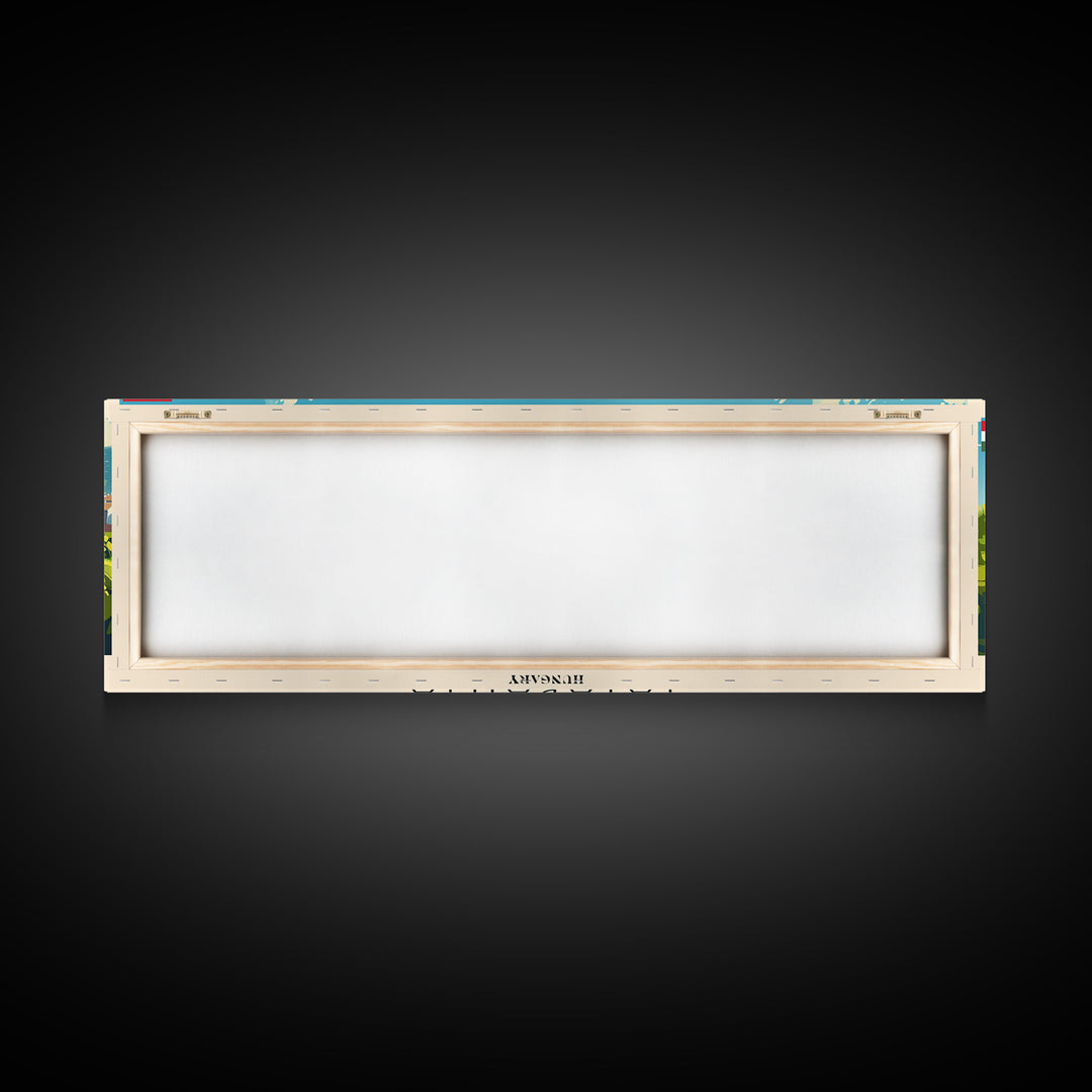 Tatabanya Hungary Travel Print Wall Art, Panoramic City Art, Travel Art, Wall Decor, Vacation Gift, Framed Canvas Print Or Metal Art