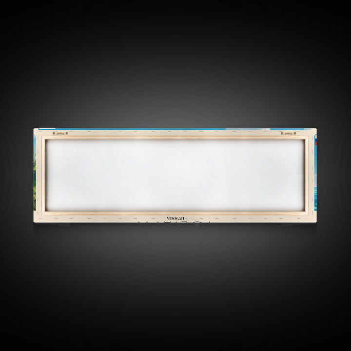 Tolyatti Russia Panoramic Travel Poster, Framed Canvas Print or Metal Wall Art, Travel Art, Home Decor, Panoramic Painting, Midcentury Art