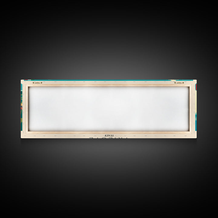 Trieste Italy Panoramic Travel Poster, Framed Canvas Print or Metal Wall Art, Travel Art, Home Decor, Panoramic Painting, Midcentury Art