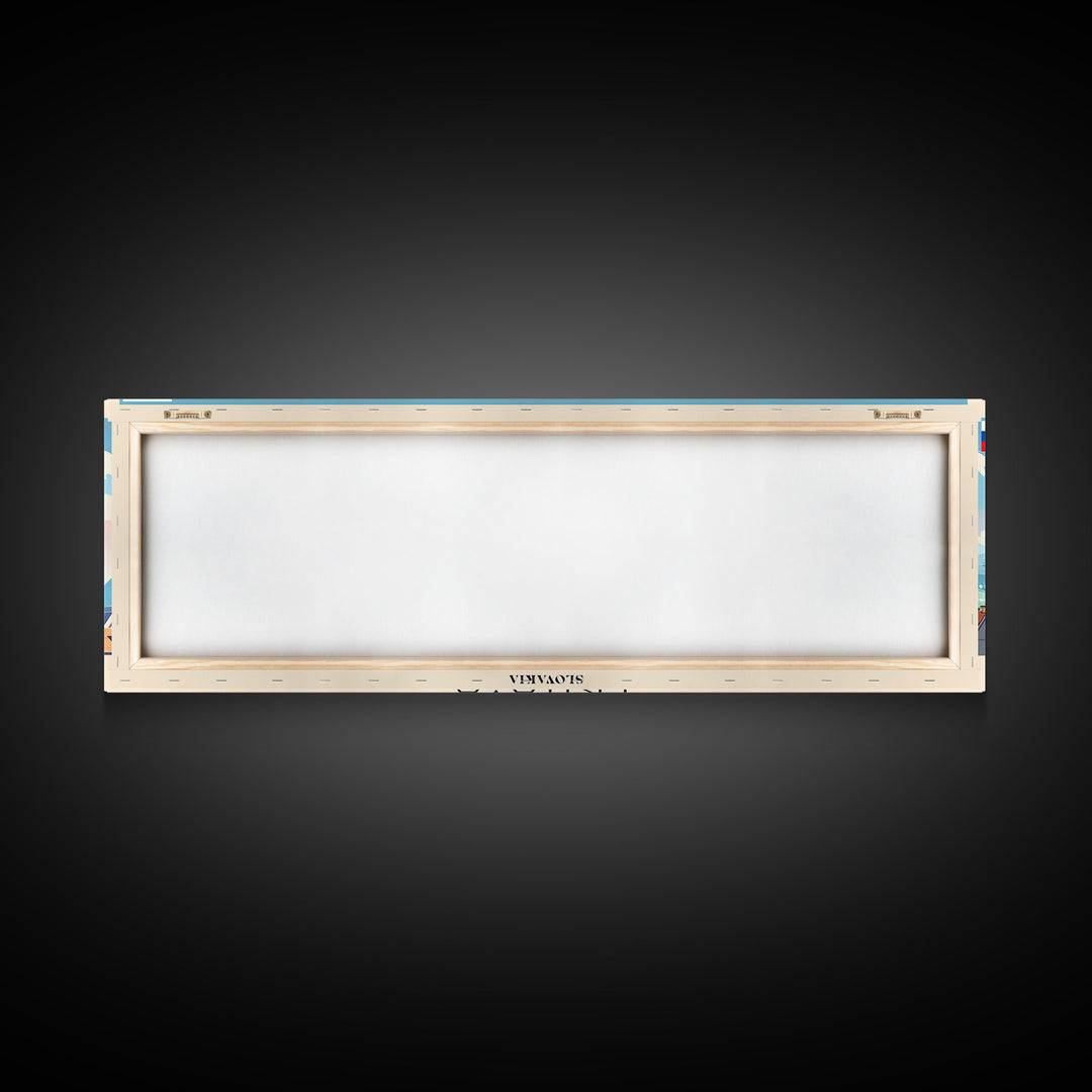 Trnava Slovakia Wall Art, Panoramic Travel Poster, Panoramic Framed Canvas Print, City Wall Art, Wall Hanging Home Decor, Travel Art