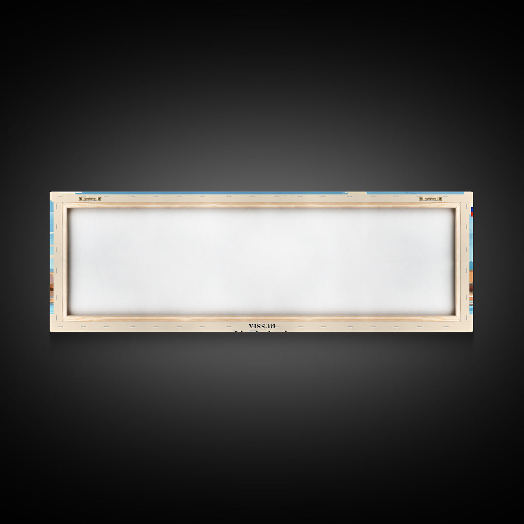 Tver Russia Travel Art, City Art, Framed Canvas Print or Metal Wall Art, Europe Travel Poster, Panoramic Wall Art, Extra Wide Wall Art