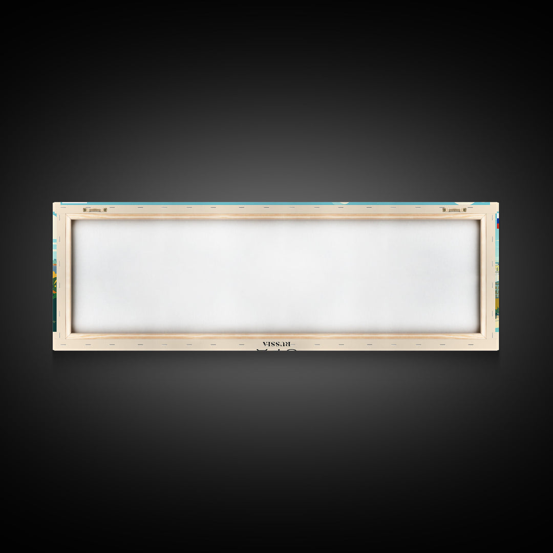 Ufa Russia Wall Art, Panoramic Travel Poster, Panoramic Framed Canvas Print, City Wall Art, Wall Hanging Home Decor, Travel Art