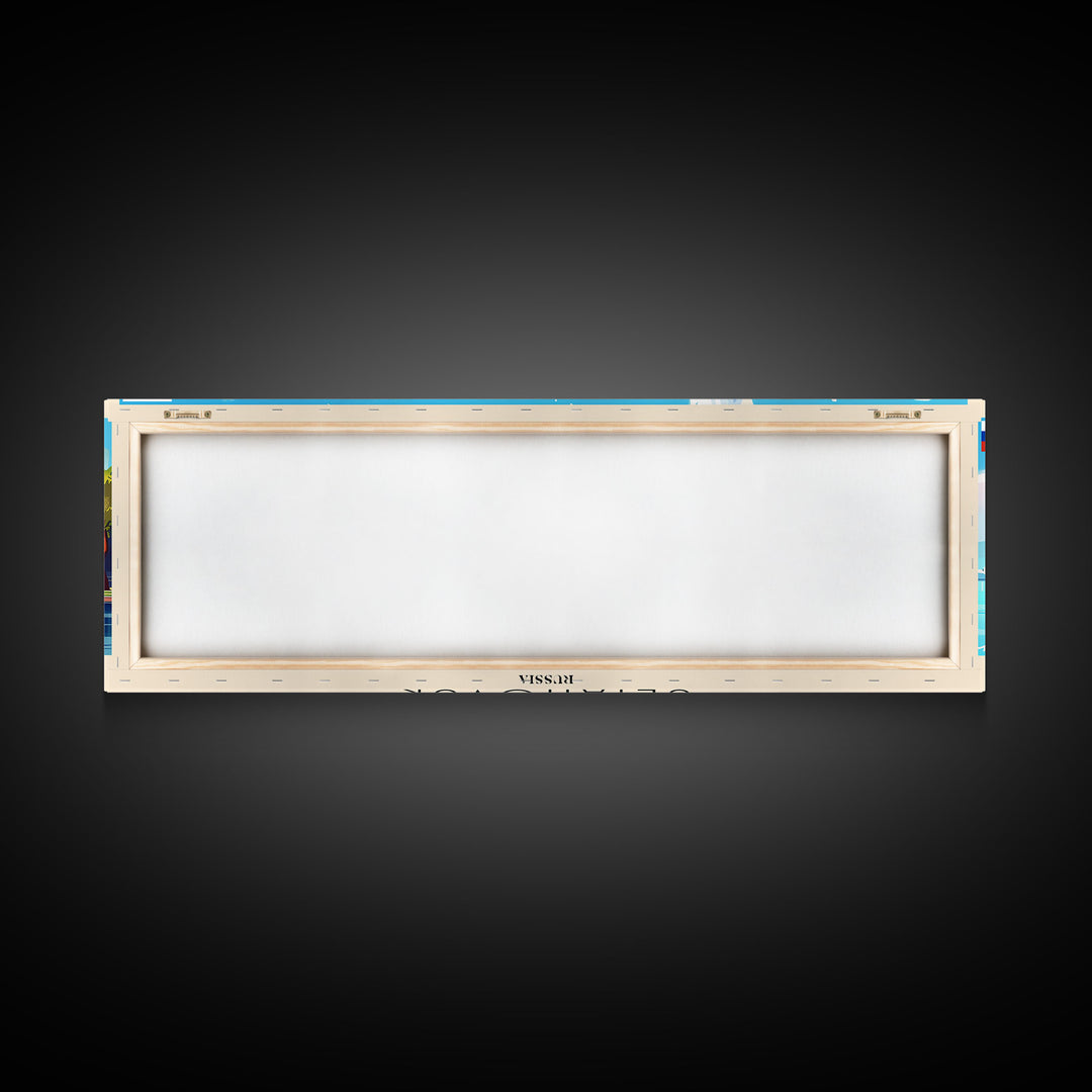 Ulyanovsk Russia Travel Art, City Art, Framed Canvas Print or Metal Wall Art, Europe Travel Poster, Panoramic Wall Art, Extra Wide Wall Art