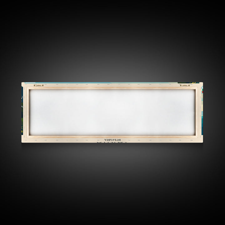 Varna Bulgaria Wall Art, Panoramic Travel Poster, Panoramic Framed Canvas Print, City Wall Art, Wall Hanging Home Decor, Travel Art