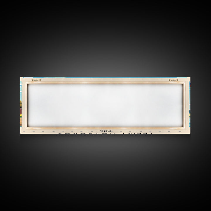 Veliky Novgorod Russia Wall Art, Panoramic Travel Poster, Panoramic Framed Canvas Print, City Wall Art, Wall Hanging Home Decor, Travel Art