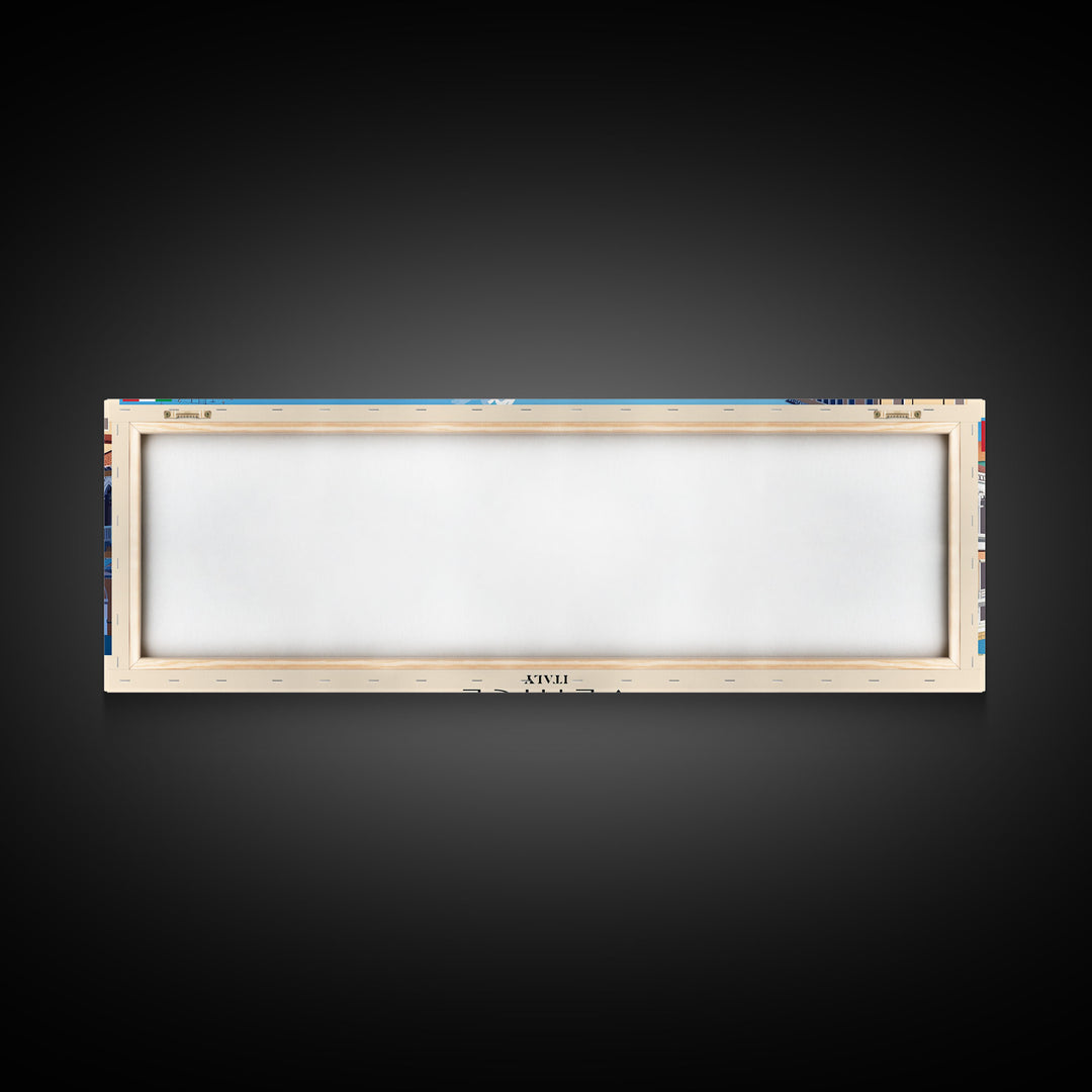 Venice Italy Travel Print Wall Art, Panoramic City Art, Travel Art, Wall Decor, Vacation Gift, Framed Canvas Print Or Metal Art