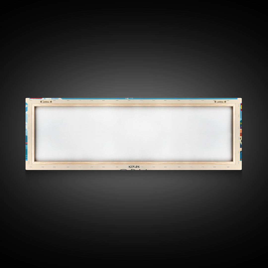 Vigo Spain Wall Art, Panoramic Travel Poster, Panoramic Framed Canvas Print, City Wall Art, Wall Hanging Home Decor, Travel Art