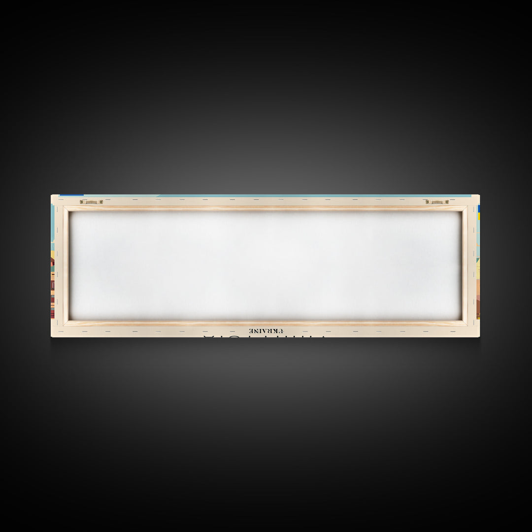 Vinnytsia Ukraine Travel Print Wall Art, Panoramic City Art, Travel Art, Wall Decor, Vacation Gift, Framed Canvas Print Or Metal Art