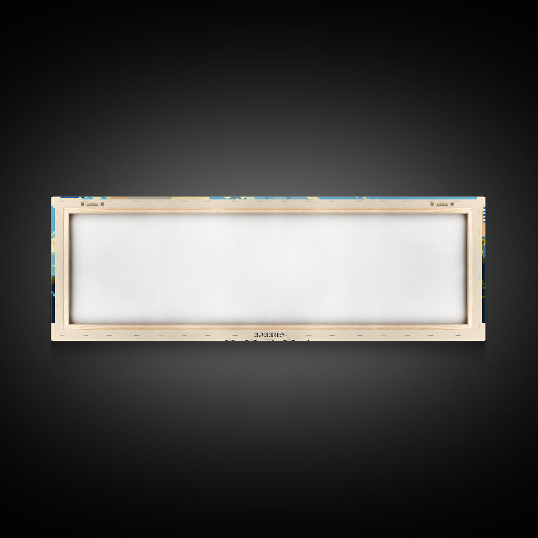 Volos Greece Travel Print Wall Art, Panoramic City Art, Travel Art, Wall Decor, Vacation Gift, Framed Canvas Print Or Metal Art