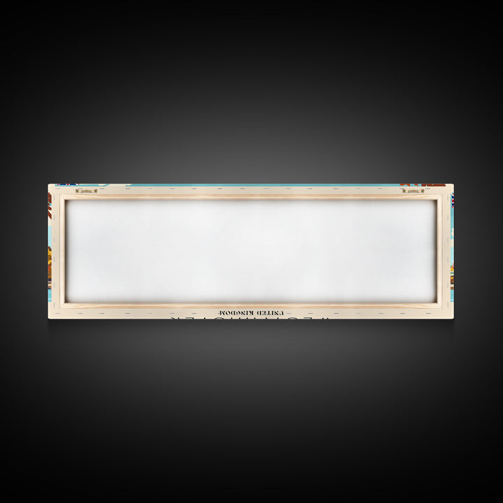 Westminster United Kingdom Wall Art, Panoramic Travel Poster, Panoramic Framed Canvas Print, City Wall Art, Wall Hanging Home Decor, Travel Art