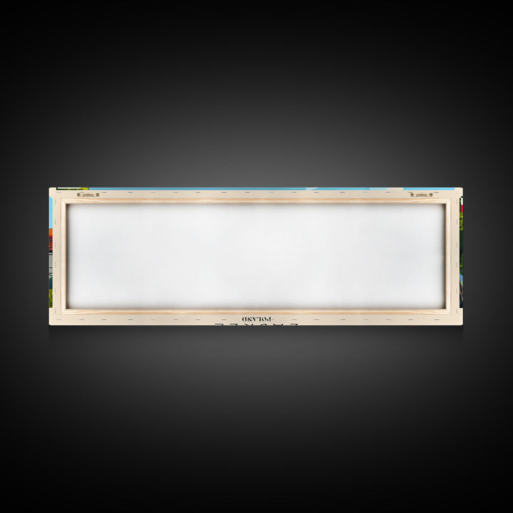 Zabrze Poland Wall Art, Panoramic Travel Poster, Panoramic Framed Canvas Print, City Wall Art, Wall Hanging Home Decor, Travel Art