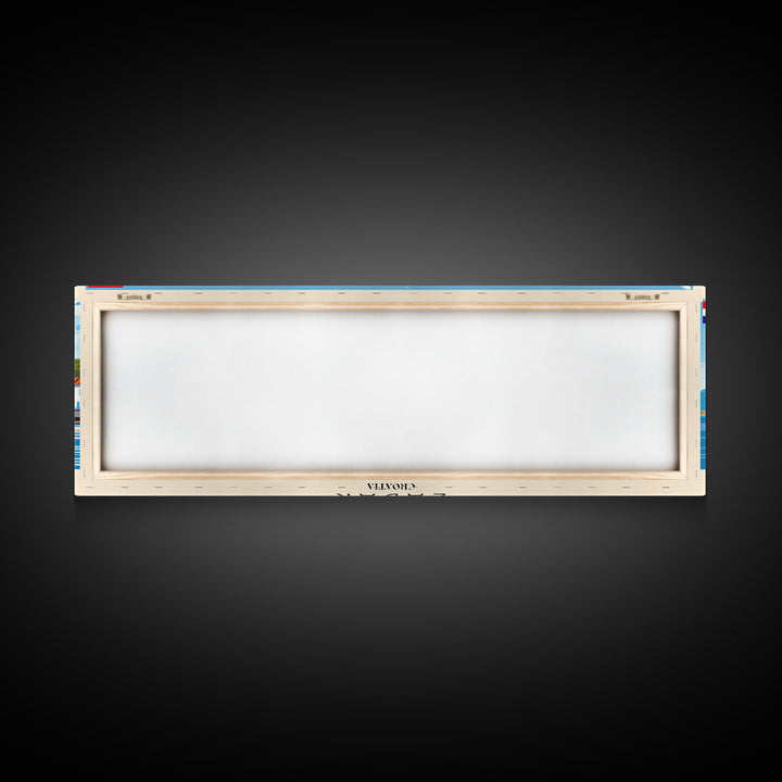 Zadar Croatia Travel Print Wall Art, Panoramic City Art, Travel Art, Wall Decor, Vacation Gift, Framed Canvas Print Or Metal Art