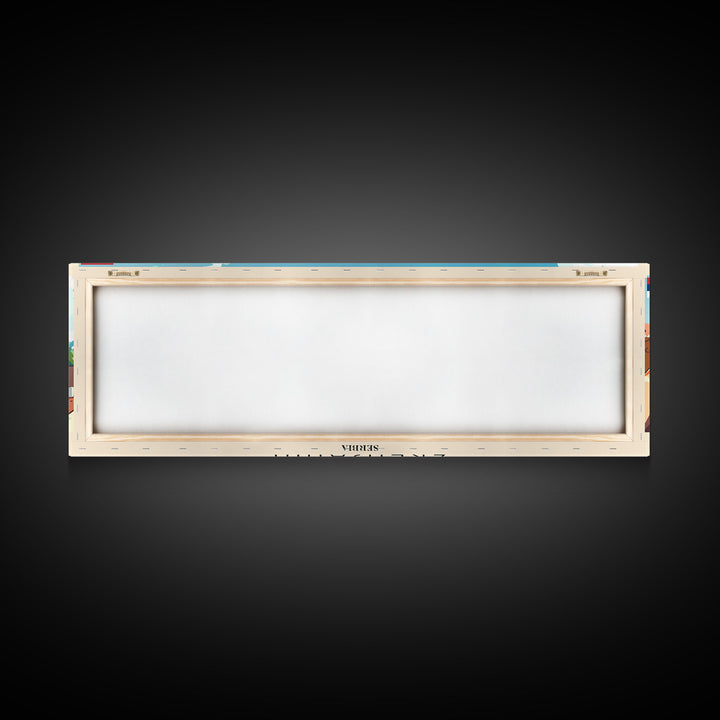 Zrenjanin Serbia Wall Art, Panoramic Travel Poster, Panoramic Framed Canvas Print, City Wall Art, Wall Hanging Home Decor, Travel Art