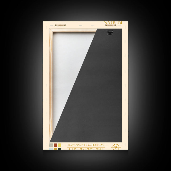 Borås Sweden Travel Poster Framed Canvas Print, Modern Art, Pop Art Wall Decor, Home Decor, Living Room Art, Artistic Gift