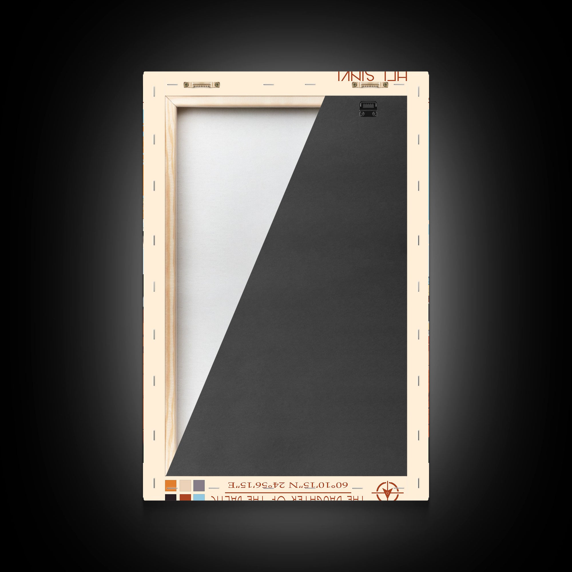 Helsinki Finland Travel Poster Framed Canvas Print, Midcentury Modern Art, Pop Art Wall Decor, Scenic Bedroom Art, Office Decoration