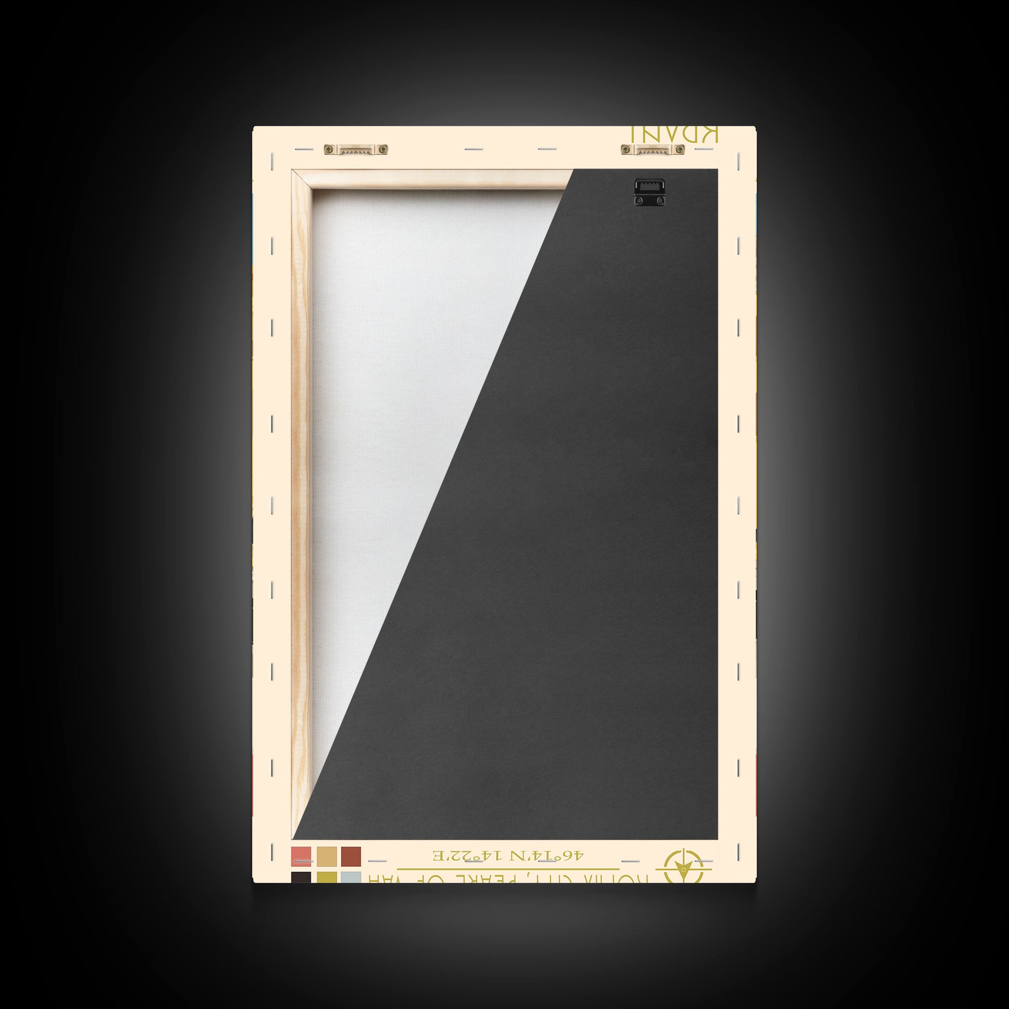 Kranj Slovenia Travel Poster Framed Canvas Print, Midcentury Modern Art, Pop Art Wall Decor, Scenic Wall Art, Bedroom Decoration