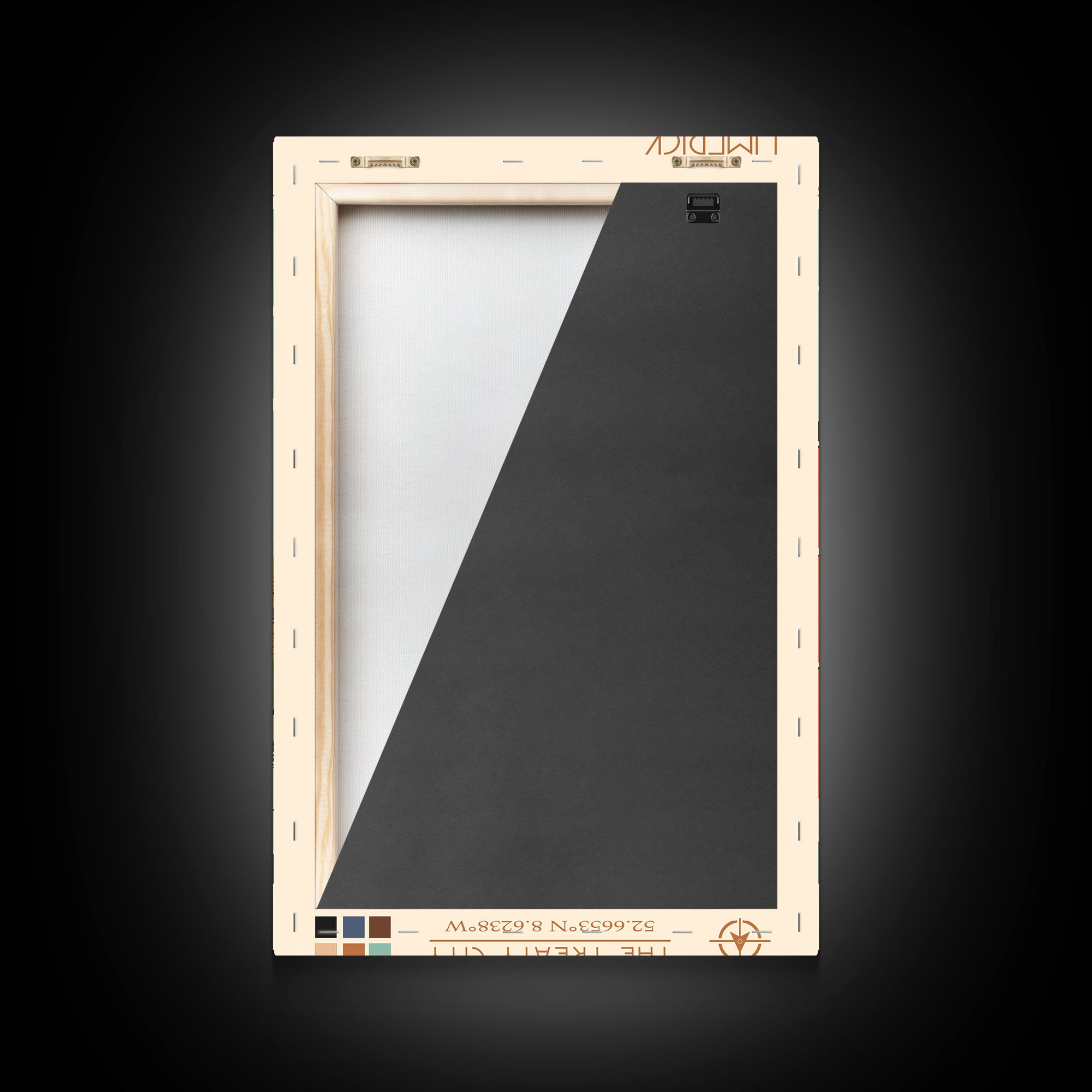 Limerick Ireland Travel Poster Framed Canvas Print, Wall Decor, Midcentury Modern Art, Pop Art, Scenic Art for Bedroom and Office