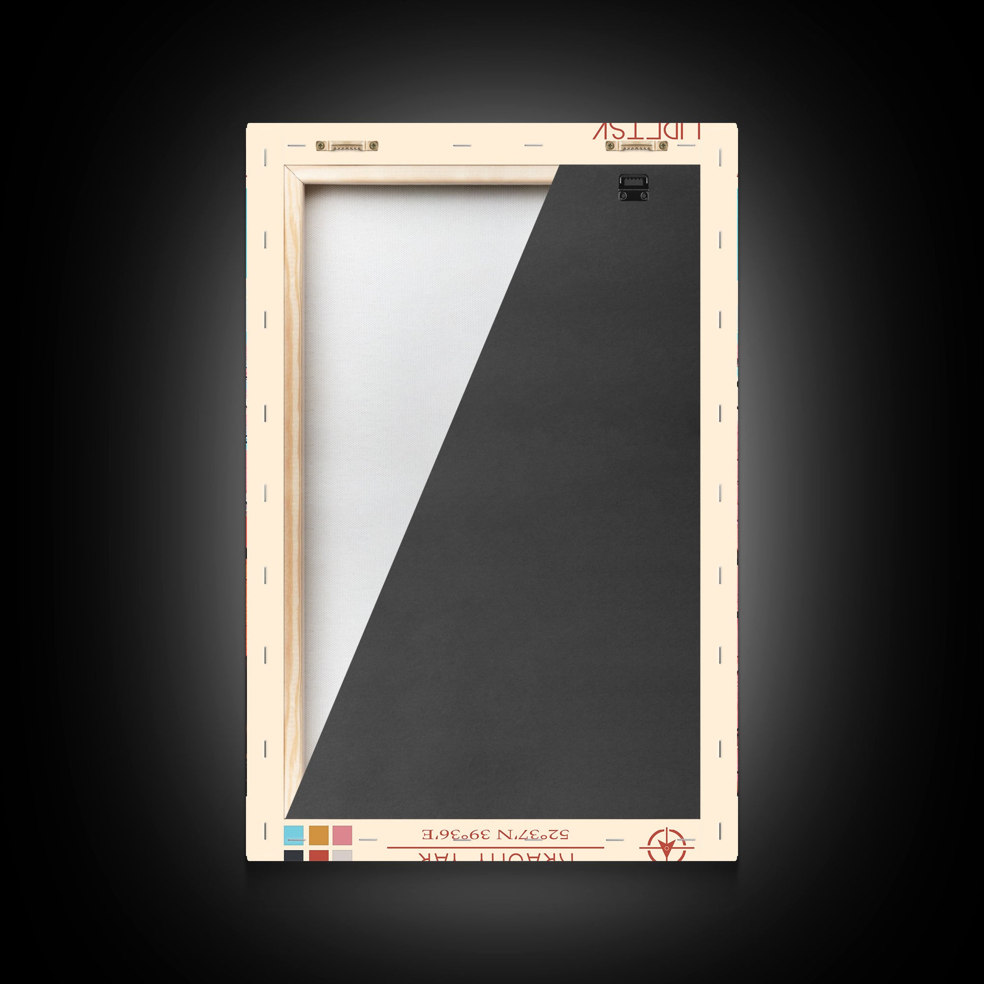 Lipetsk Russia Travel Poster Framed Canvas Print, Midcentury Modern Art, Pop Art Wall Decor, Scenic Art, Home and Office Decoration