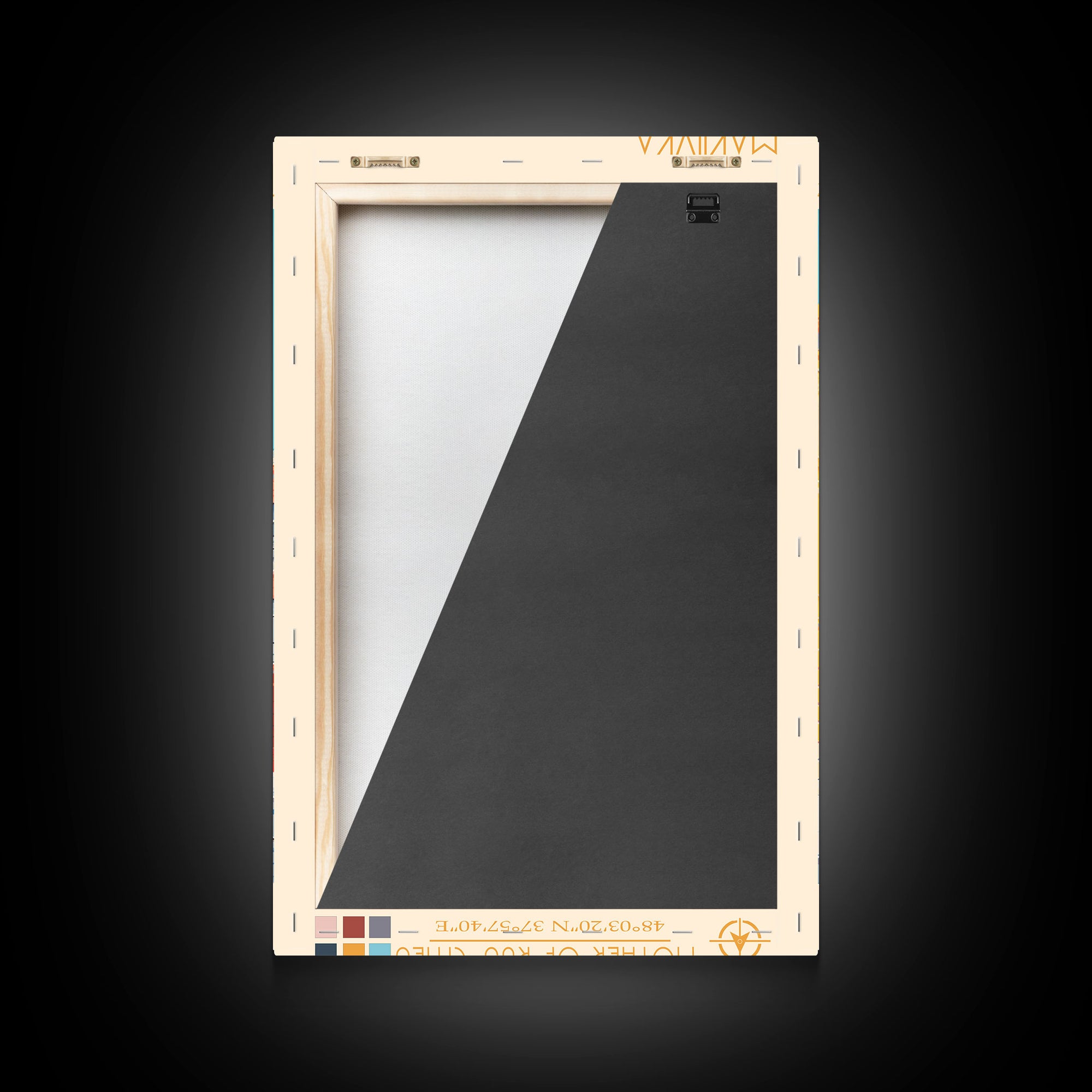 Makiivka Ukraine Travel Poster Framed Canvas Print, Midcentury Modern Art, Pop Art Wall Decor, Home Decor, Vacation Gift, Bedroom Art