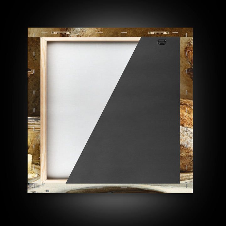 Old Milk Can Framed Canvas Print, Farmhouse Art, Gallery Wall, Farmhouse Decor, Abstract Art, Harvest, Art Print, Room Decor, FAR-1x1-84