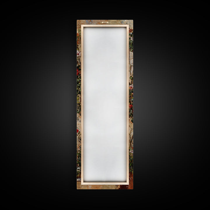Rustic Door Covered Framed Canvas Print, French Country Art, Floral Wall Art, Farmhouse Decor, Fine Art, Country, Gallery Decor, FCA-1x3-53