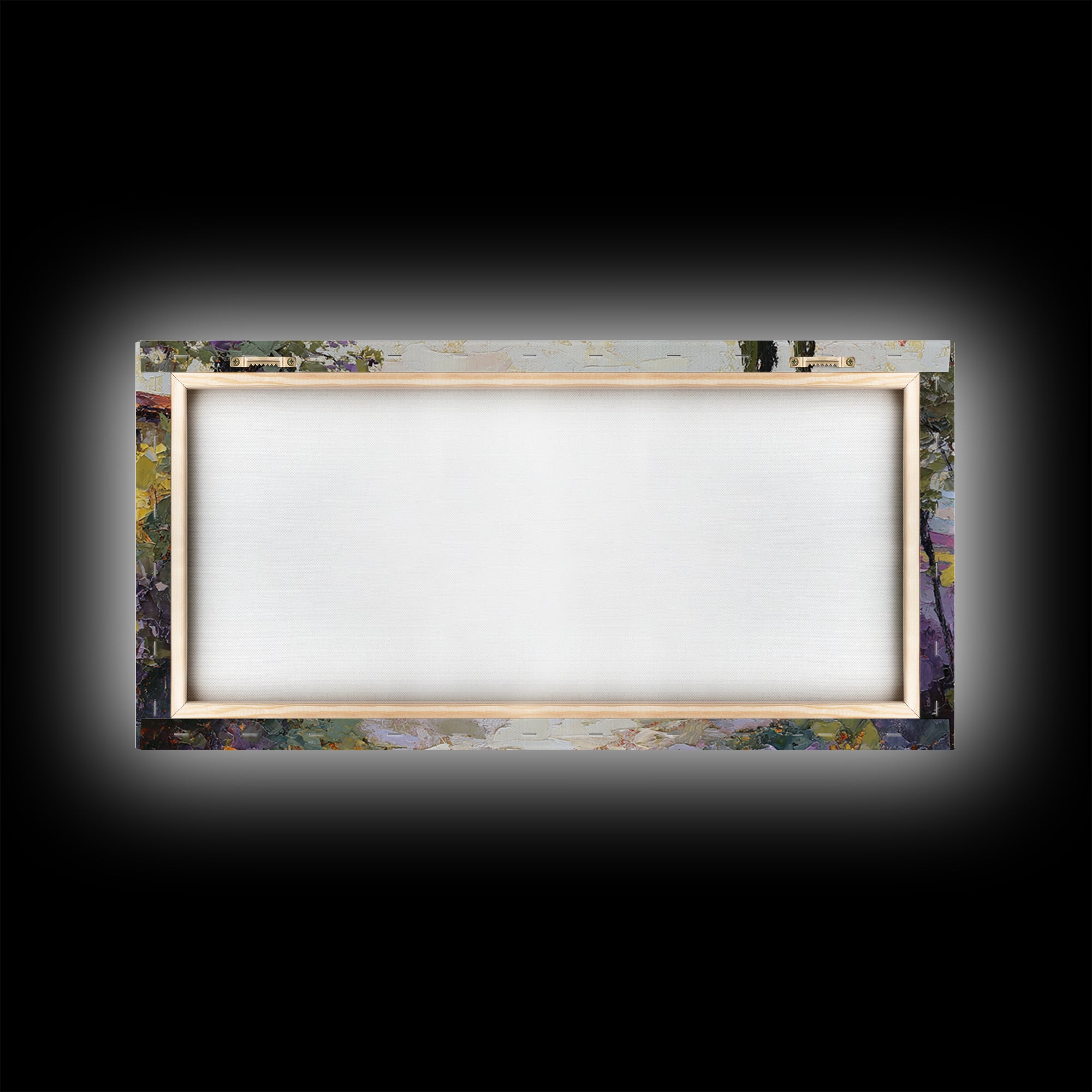 Country Lane Lined Framed Canvas Print, French Country Art, Eclectic Wall Art, Farmhouse Decor, Fine Art, Country, Modern Decor, FCA-2x1-67