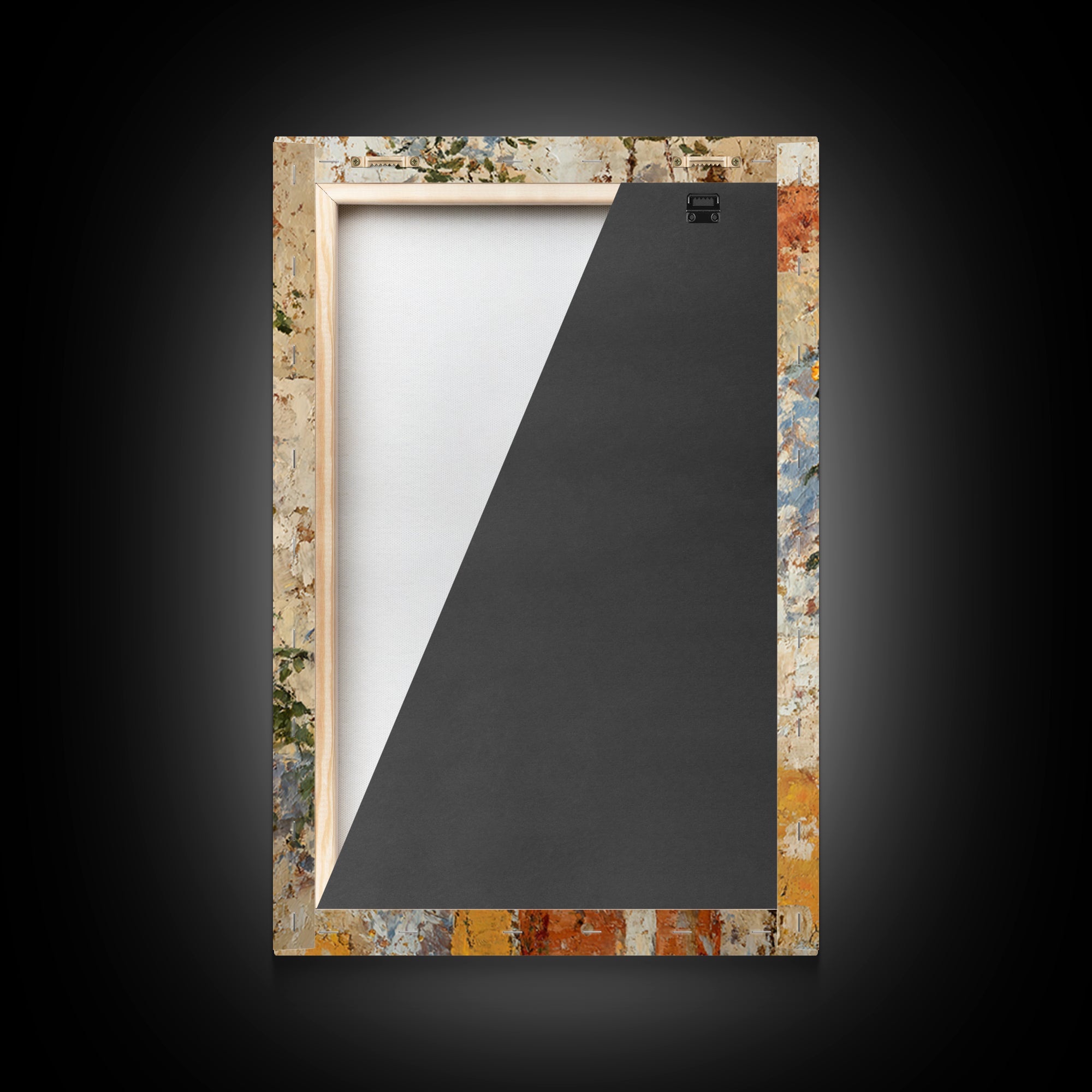 Rustic Door Covered Framed Canvas Print, French Country Art, Textured Painting, Farmhouse Decor, Country, Home Decor Gift, FCA-2x3-97