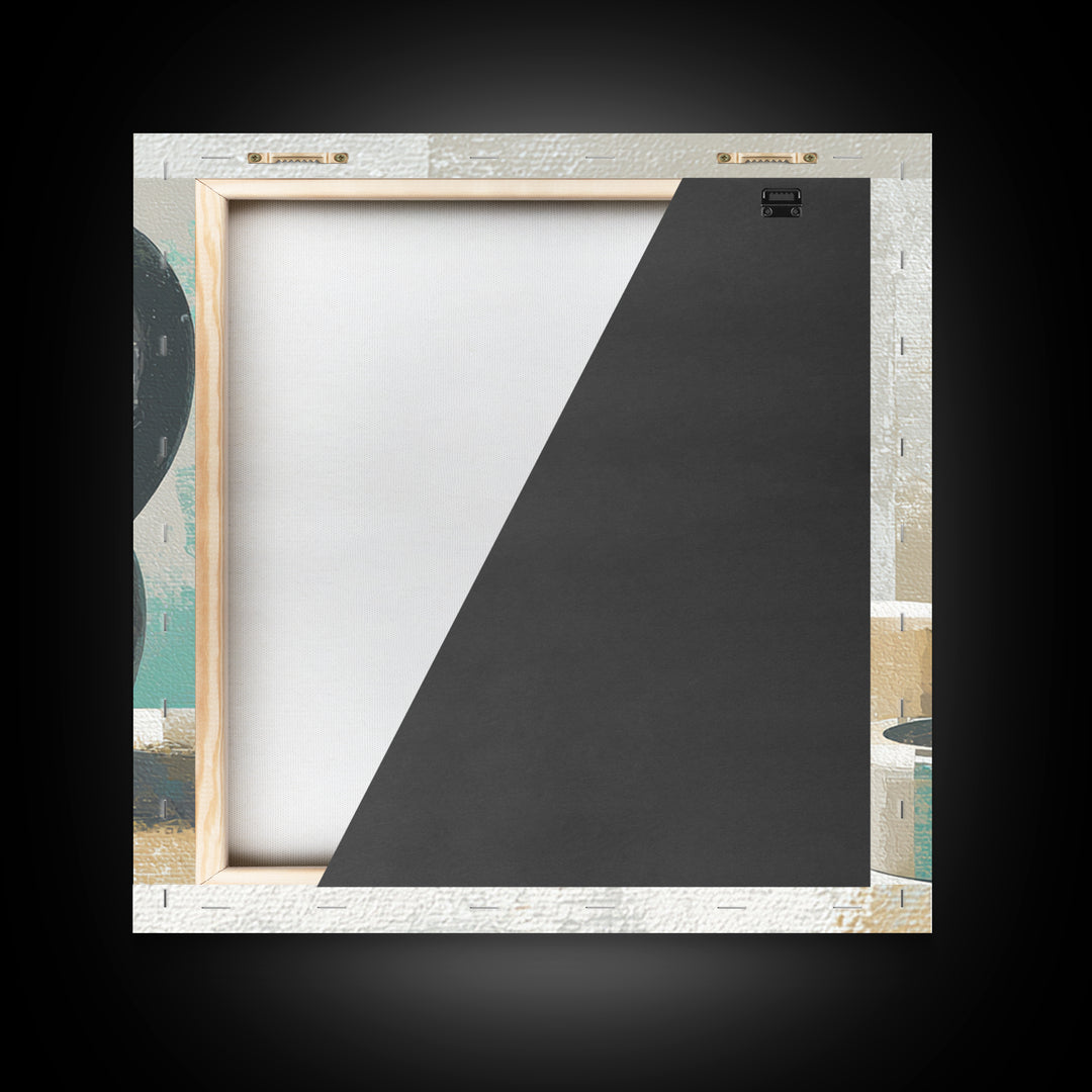 Kettlebell and Chalk Dust Canvas Print, Fitness Studio Art, Home Gym Sign, Gym Decor, Oil Painting, Motion, Motivational Canvas, FSA-1x1-30
