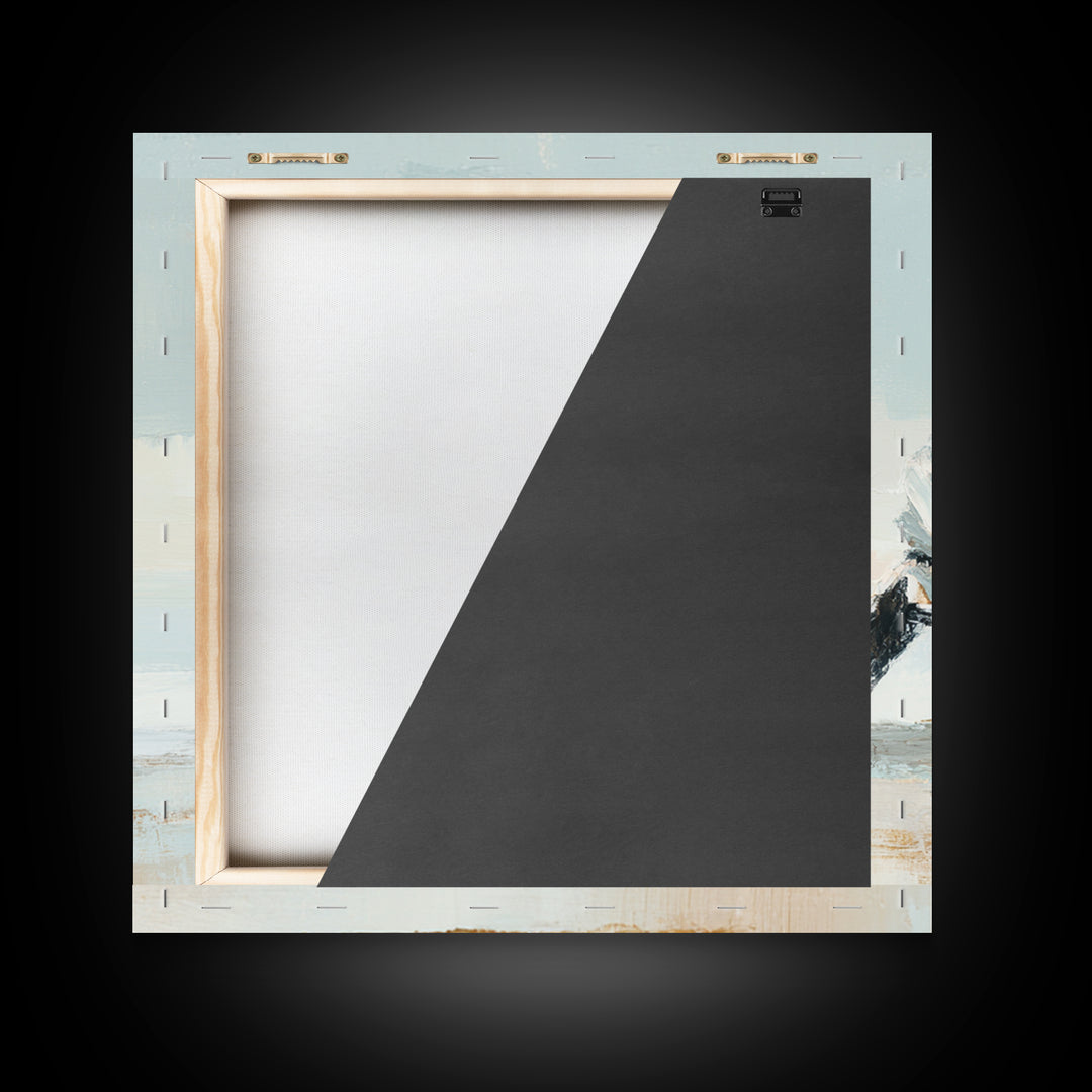 Martial Artist Pose Framed Canvas Print, Fitness Studio Art, Home Gym Decor, Gym Decor, Oil Painting, Motion, Home Gym Wall Art, FSA-1x1-43