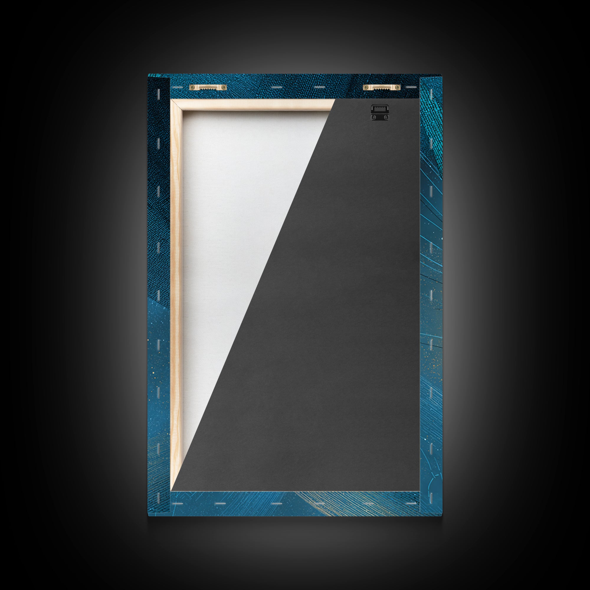 Solar Sail Ship Crossing Star Filled Space Framed Canvas Print, Futuristic Art, Statement Artwork, Living Room Decor, Future, FUT-2x3-73