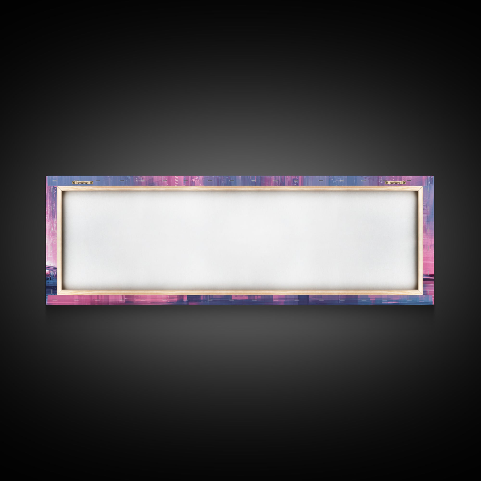 Transparent Train Speeding Through Light Tunnels Framed Canvas Print, Futuristic Art, Art Print, Living Room Decor, Future, FUT-3x1-27