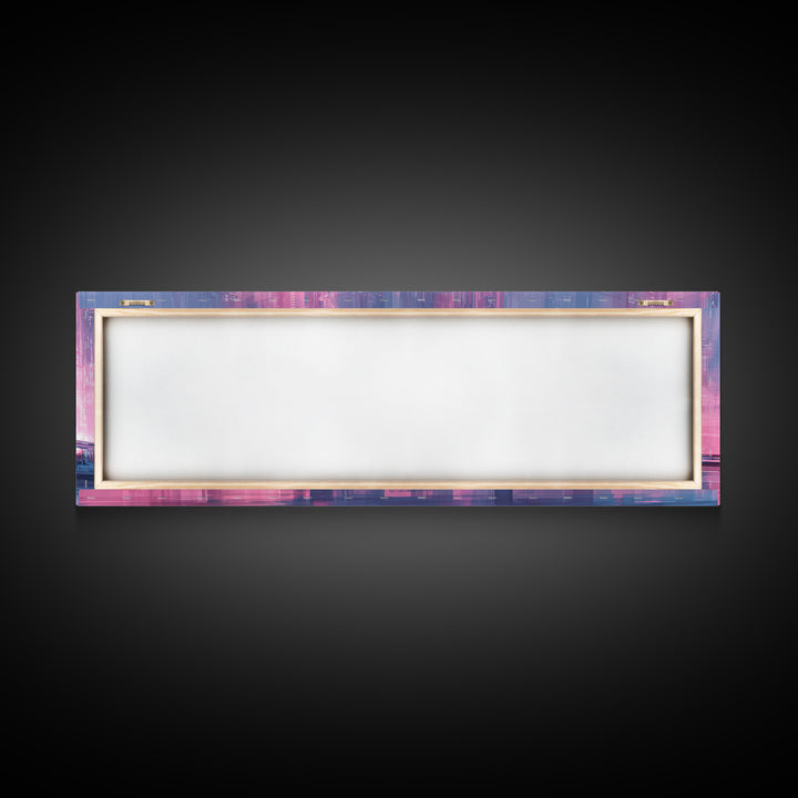 Transparent Train Speeding Through Light Tunnels Framed Canvas Print, Futuristic Art, Art Print, Living Room Decor, Future, FUT-3x1-27