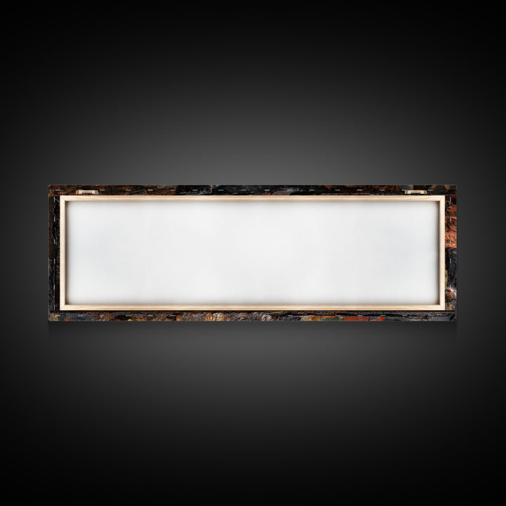 Rusty License Plate Collage Canvas Print, Garage Art, Garage Decor, Fine Art, Motor, Room Decor, Textured Painting, GAR-3x1-24