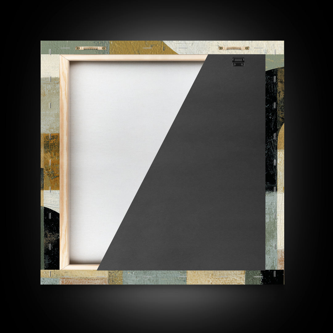 Warm Abstract Arches Framed Canvas Print, Guest Bedroom Art, Living Room Decor, Bedroom Decor, Guest, Farmhouse Wall Art, GBA-1x1-27