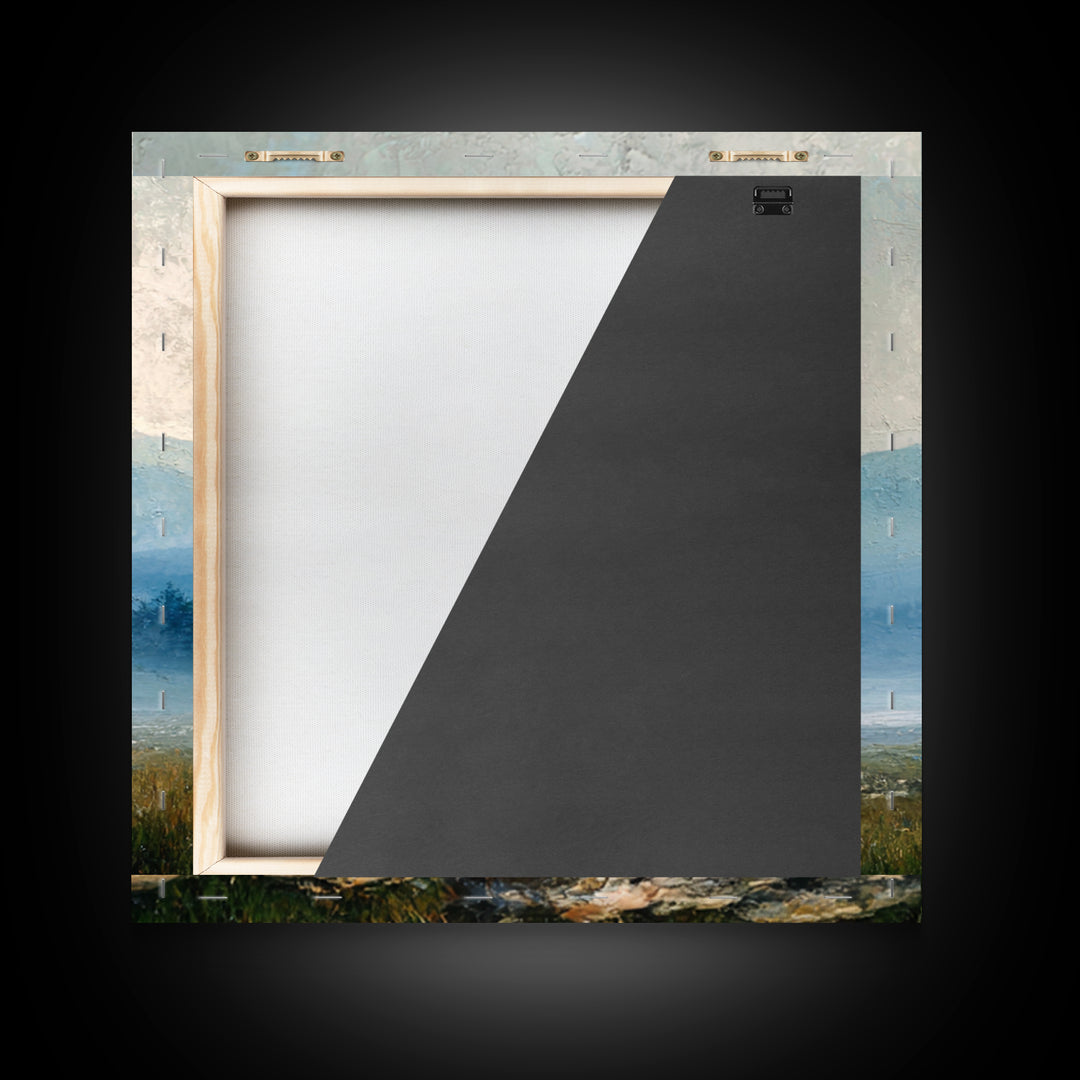 Soft Mountain Horizon Canvas Print, Guest Bedroom Art, Pink Wall Art, Bedroom Decor, Fine Art, Guest, New Home, Bedroom Prints, GBA-1x1-31