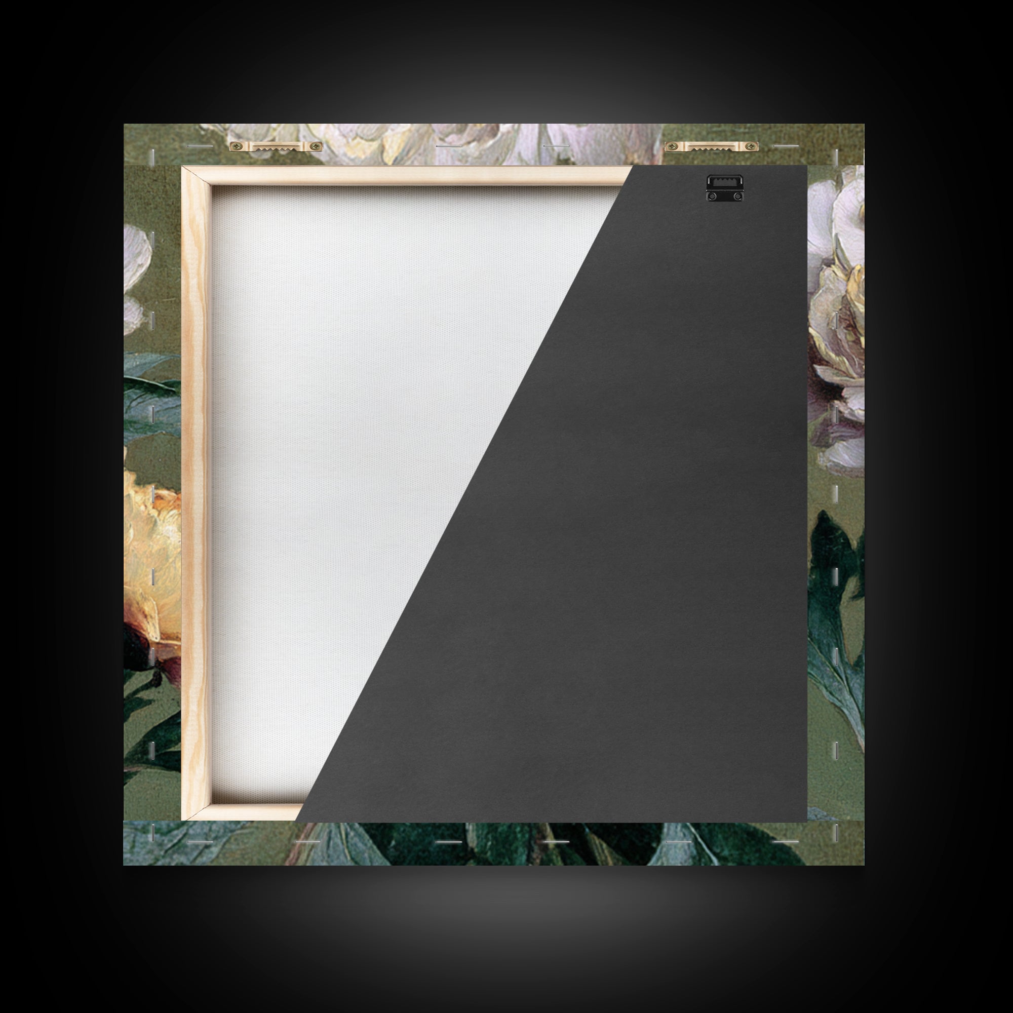 Neutral Peony Painting Framed Canvas Print, Guest Bedroom Art, Statement Artwork, Bedroom Decor, Fine Art, Guest, Wall Decor, GBA-1x1-33