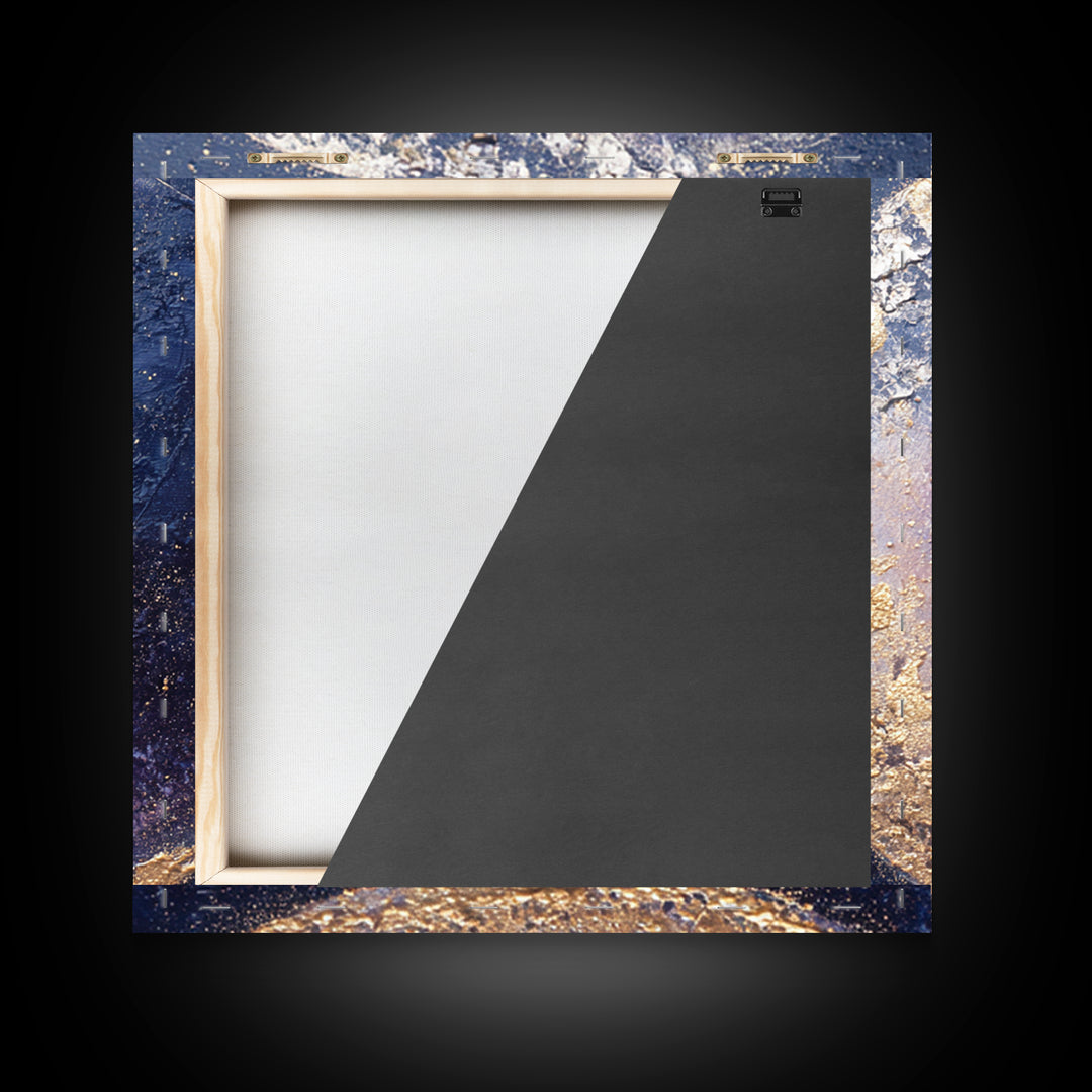 Minimal Moon and Stars Composition Framed Canvas Print, Guest Bedroom Art, Art Print, Bedroom Decor, Fine Art, Guest, GBA-1x1-40