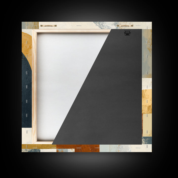 Warm Abstract Arches Framed Canvas Print, Guest Bedroom Art, Trendy Wall Art, Bedroom Decor, Abstract Art, Guest, GBA-1x1-51