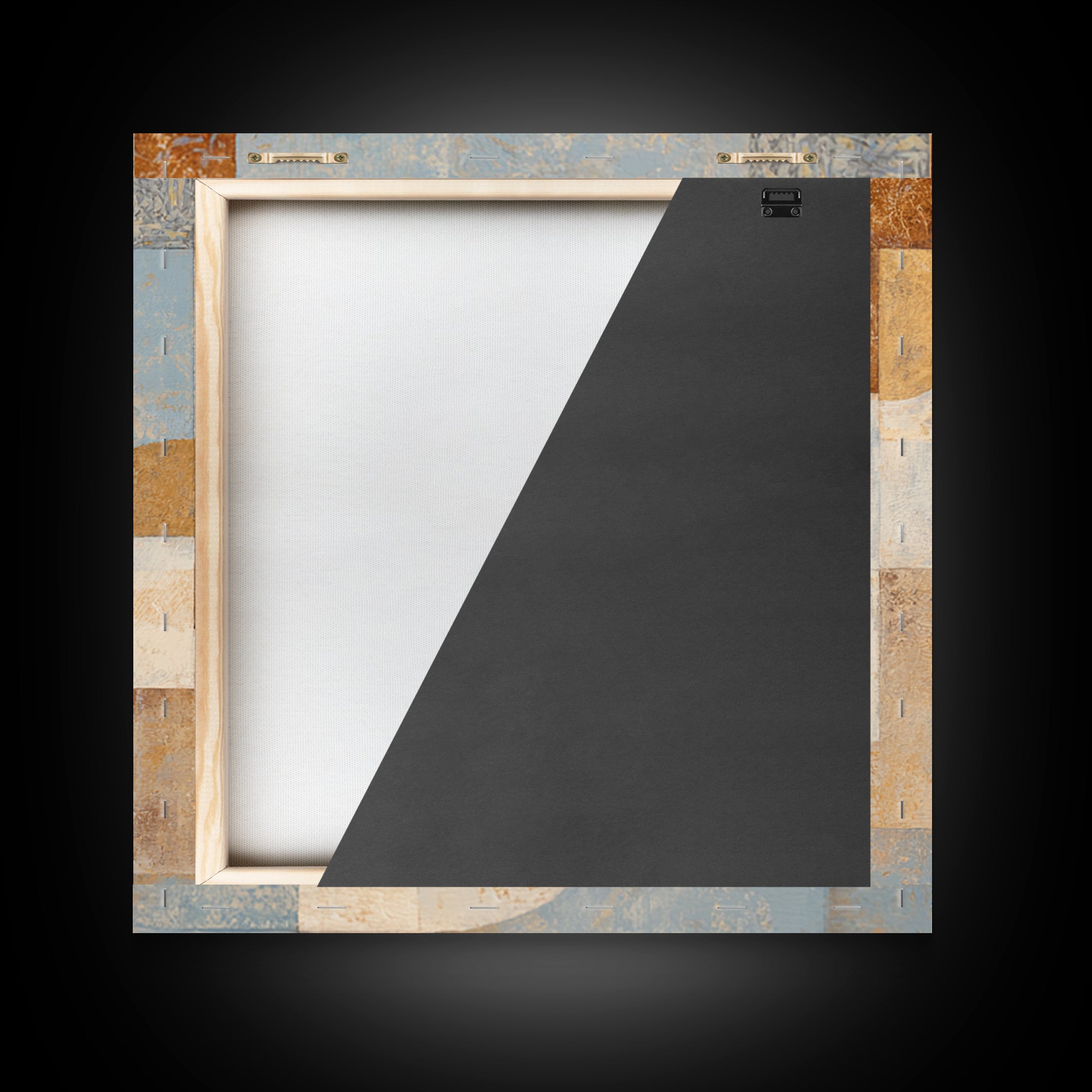 Warm Terracotta Shapes Framed Canvas Print, Guest Bedroom Art, Above Bed Decor, Bedroom Decor, Fine Art, Guest, Boho Decor, GBA-1x1-70
