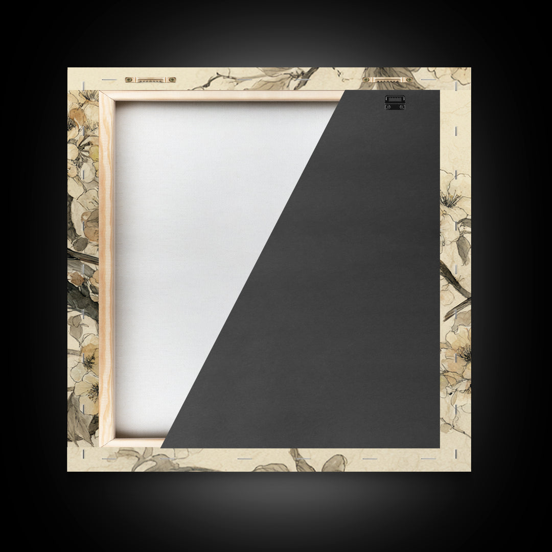 Soft Mountain Horizon Framed Canvas Print, Guest Bedroom Art, Fine Art Print, Bedroom Decor, Fine Art, Guest, Poster, GBA-1x1-79