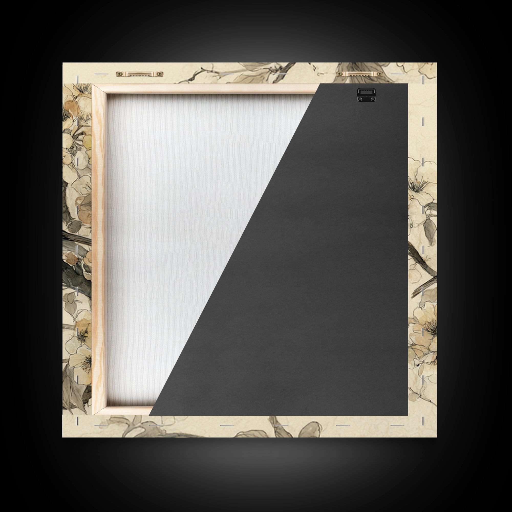 Soft Mountain Horizon Framed Canvas Print, Guest Bedroom Art, Fine Art Print, Bedroom Decor, Fine Art, Guest, Poster, GBA-1x1-79