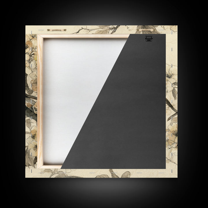Soft Mountain Horizon Framed Canvas Print, Guest Bedroom Art, Fine Art Print, Bedroom Decor, Fine Art, Guest, Poster, GBA-1x1-79