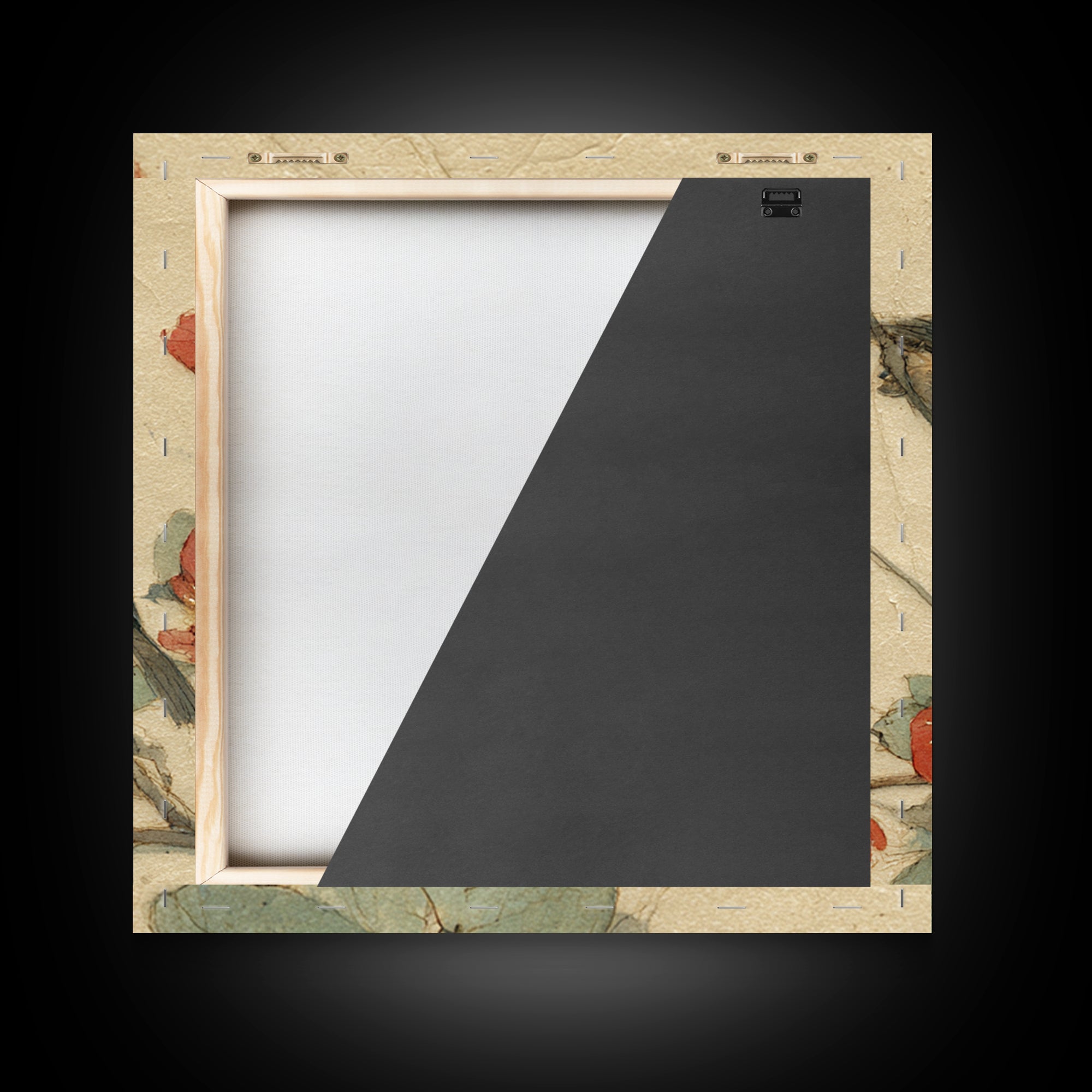 Monochrome Forest Silhouette Canvas Print, Guest Bedroom Art, Boho Decor, Bedroom Decor, Oil Painting, Guest, Digital Prints, GBA-1x1-85