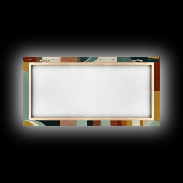 Warm Abstract Arches Framed Canvas Print, Guest Bedroom Art, Print, Bedroom Decor, Abstract Art, Guest, Living Room Wall Art, GBA-2x1-23